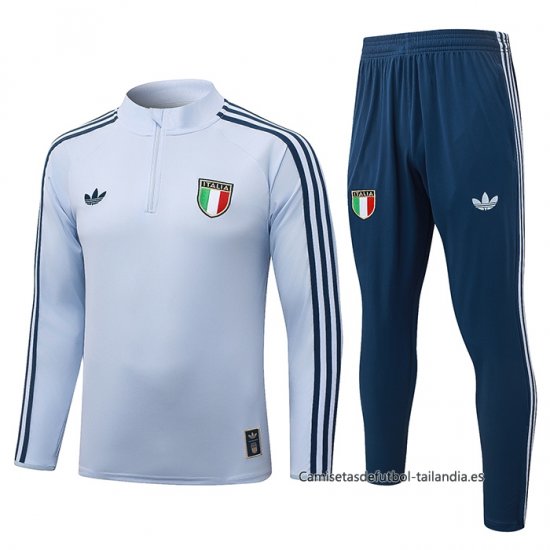 Chandal de Sudadera del Italia Nino 2026-2027 Azul Claro - Haga un click en la imagen para cerrar