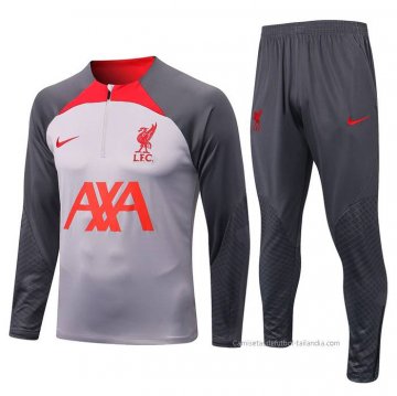 Chandal de Sudadera del Liverpool 2022-2023 Gris Chandal de Sudadera del Liverpool 2022-2023 Gris
