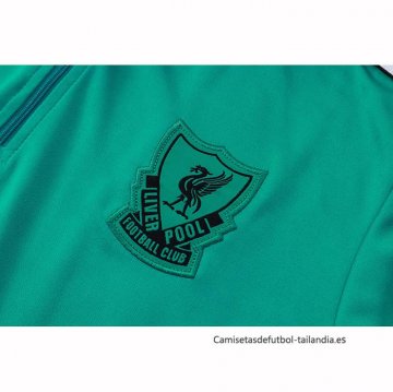 Chandal de Sudadera del Liverpool Nino 2025-2026 Verde