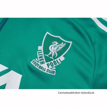 Chandal de Sudadera del Liverpool Nino 2025-2026 Verde Negro