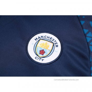 Chandal de Sudadera del Manchester City 2023-2024 Azul Oscuro