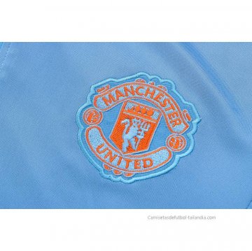 Chandal de Sudadera del Manchester United 2022-2023 Azul