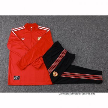 Chandal de Sudadera del Manchester United 2025-2026 Rojo