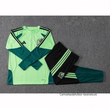 Chandal de Sudadera del Mexico Nino 2026-2027 Verde