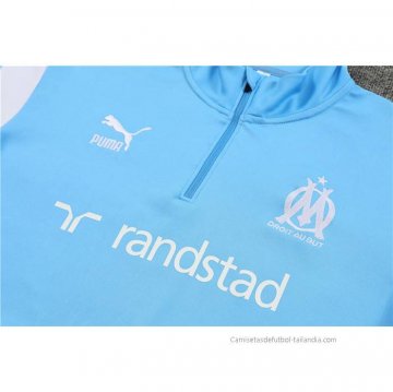 Chandal de Sudadera del Olympique Marsella Nino 2023-2024 Azul