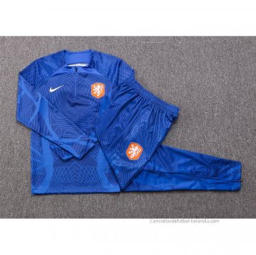 Chandal de Sudadera del Paises Bajos 2022-2023 Azul