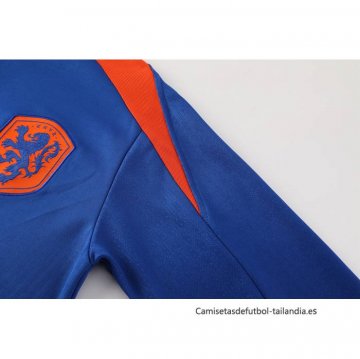 Chandal de Sudadera del Paises Bajos 2024-2025 Azul