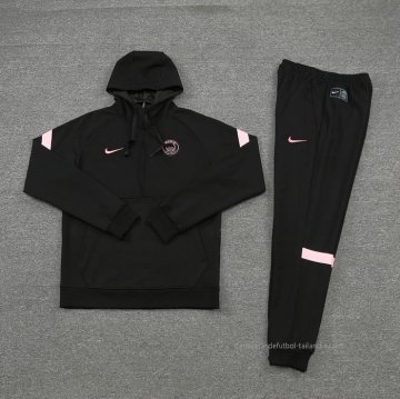 Chandal de Sudadera del Paris Saint-Germain 2021-2022 Negro y Rosa