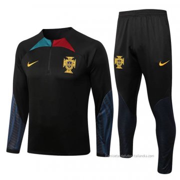 Chandal de Sudadera del Portugal 2022-2023 Negro Chandal de Sudadera del Portugal 2022-2023 Negro