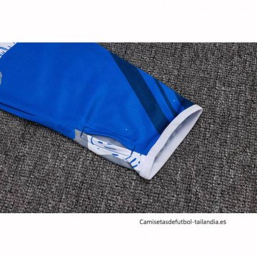 Chandal de Sudadera del Real Madrid 2025-2026 Azul Blanco