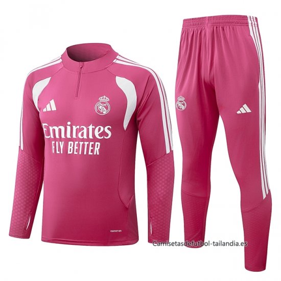 Chandal de Sudadera del Real Madrid 2026-2027 Rosa - Haga un click en la imagen para cerrar