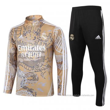 Chandal de Sudadera del Real Madrid Chinese Dragon Nino 2023-2024 Chandal de Sudadera del Real Madrid Chinese Dragon Nino 2023-2024