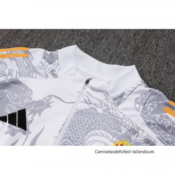 Chandal de Sudadera del Real Madrid Dragon 2024-2025 Blanco