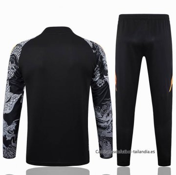Chandal de Sudadera del Real Madrid Dragon 2024-2025 Negro