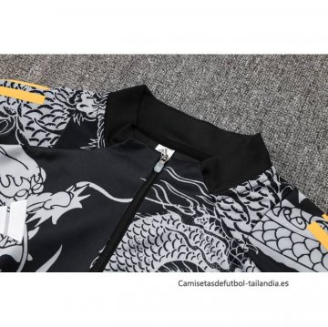 Chandal de Sudadera del Real Madrid Dragon 2024-2025 Negro