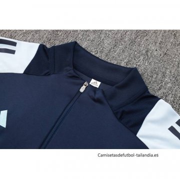 Chandal de Sudadera del Real Madrid Nino 2024-2025 Azul