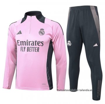 Chandal de Sudadera del Real Madrid Nino 2024-2025 Rosa Chandal de Sudadera del Real Madrid Nino 2024-2025 Rosa