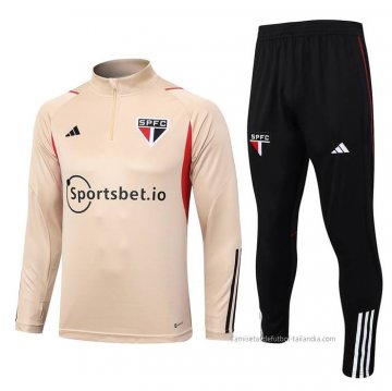 Chandal de Sudadera del Sao Paulo 2023-2024 Amarillo Chandal de Sudadera del Sao Paulo 2023-2024 Amarillo
