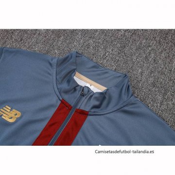 Chandal de Sudadera del Sao Paulo 2025-2026 Gris Rojo