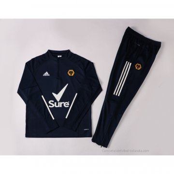Chandal de Sudadera del Wolves 2021-2022 Azul