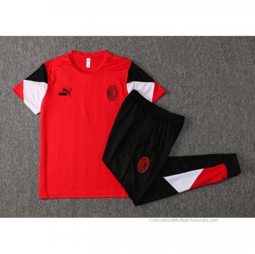 Chandal del AC Milan Manga Corta 2021-2022 Rojo