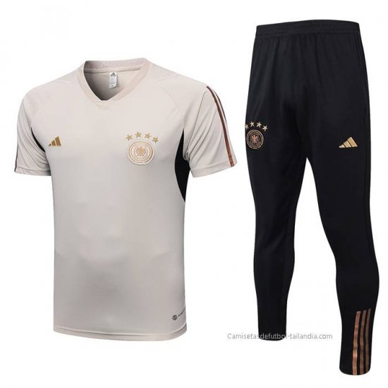 Chandal del Alemania Manga Corta 2022-2023 Gris - Haga un click en la imagen para cerrar