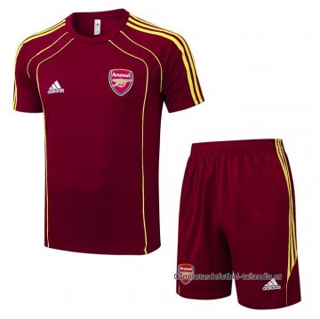 Chandal del Arsenal Manga Corta 2025-2026 Rojo - Pantalon Corto Chandal del Arsenal Manga Corta 2025-2026 Rojo - Pantalon Corto