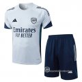 Chandal del Arsenal Manga Corta 2025-2026 Gris - Pantalon Corto