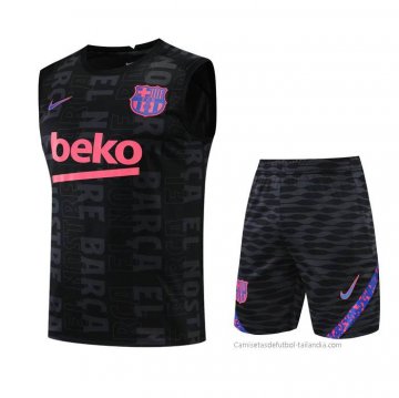 Chandal del Barcelona Sin Mangas 2022-2023 Negro Chandal del Barcelona Sin Mangas 2022-2023 Negro