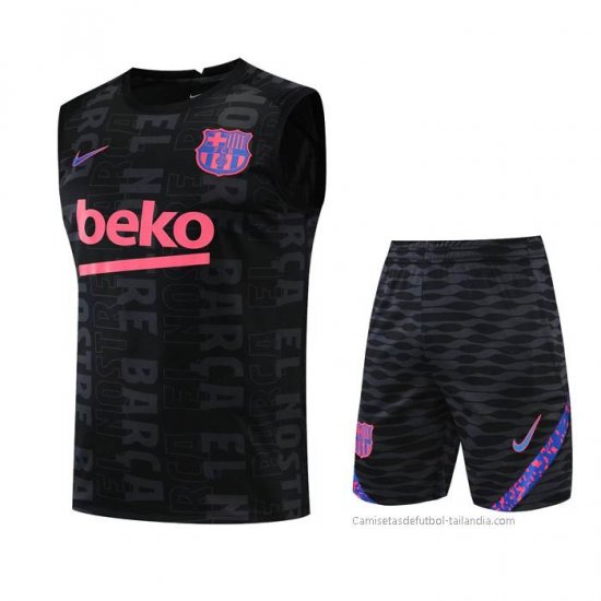 Chandal del Barcelona Sin Mangas 2022-2023 Negro - Haga un click en la imagen para cerrar
