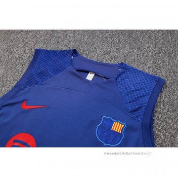Chandal del Barcelona Sin Mangas 2023-2024 Azul