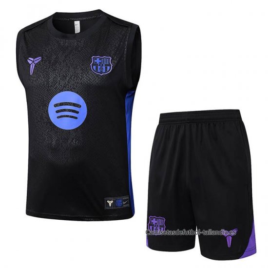Chandal del Barcelona Sin Mangas 2025-2026 Negro Azul - Haga un click en la imagen para cerrar