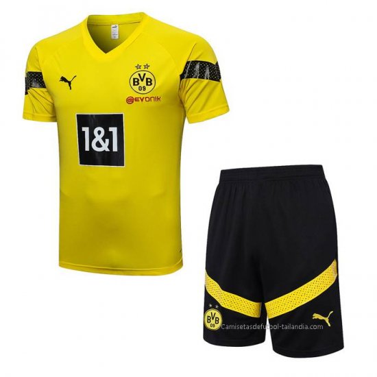 Chandal del Borussia Dortmund Manga Corta 2022-2023 Amarillo - Pantalon Corto - Haga un click en la imagen para cerrar