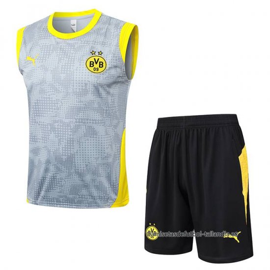 Chandal del Borussia Dortmund Sin Mangas 2025-2026 Gris - Haga un click en la imagen para cerrar