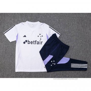 Chandal del Cruzeiro Manga Corta 2023-2024 Blanco