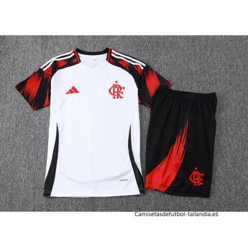 Chandal del Flamengo Manga Corta 2025-2026 Blanco - Pantalon Corto