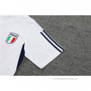 Chandal del Italia Manga Corta 2023-2024 Blanco - Pantalon Corto