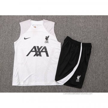 Chandal del Liverpool Sin Mangas 2022-2023 Blanco