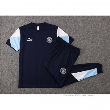 Chandal del Manchester City Manga Corta 2021-2022 Azul