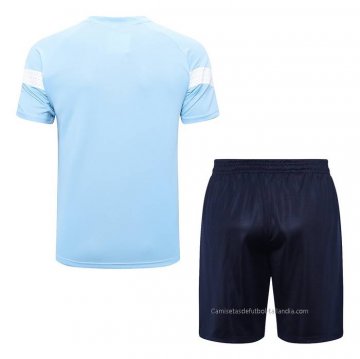 Chandal del Manchester City Manga Corta 2022-2023 Azul - Pantalon Corto