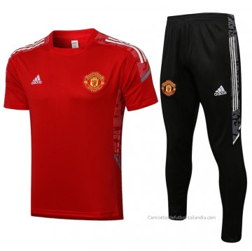 Chandal del Manchester United Manga Corta 2021-2022 Rojo Chandal del Manchester United Manga Corta 2021-2022 Rojo