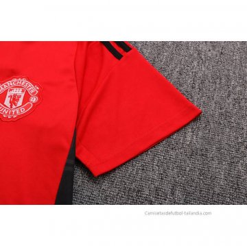 Chandal del Manchester United Manga Corta 2022-2023 Rojo