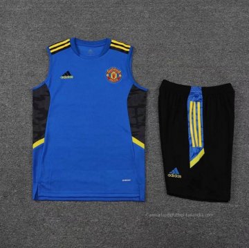Chandal del Manchester United Sin Mangas 2022-2023 Azul