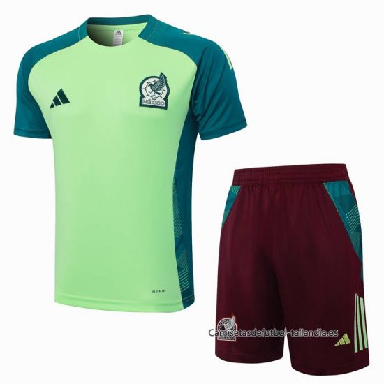 Chandal del Mexico Manga Corta 2024-2025 Verde - Pantalon Corto - Haga un click en la imagen para cerrar