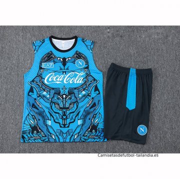 Chandal del Napoli Sin Mangas 2025-2026 Azul