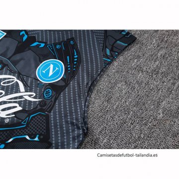 Chandal del Napoli Sin Mangas 2025-2026 Negro