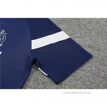 Chandal del Olympique Marsella Manga Corta 2022-2023 Azul - Pantalon Corto