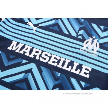 Chandal del Olympique Marsella Manga Corta 2022-2023 Azul