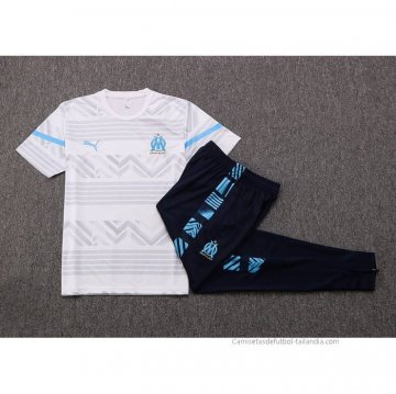 Chandal del Olympique Marsella Manga Corta 2022-2023 Gris