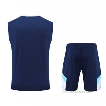 Chandal del Olympique Marsella Sin Mangas 2022-2023 Azul